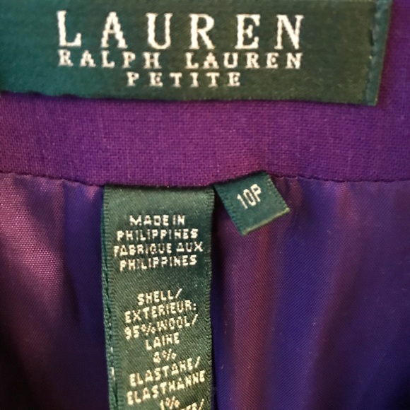 Lauren Ralph Lauren Purple Blazer - Picture 3 of 8